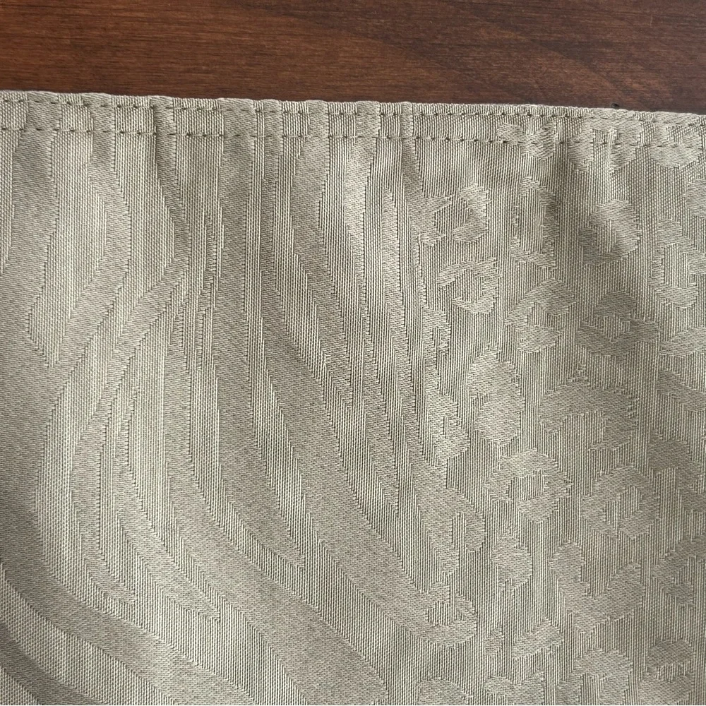 Croscill Gold Brown Tan Table Runner with Tassels 88 inches X 13 inches EUC